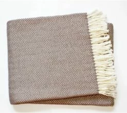 Herringbone Plush Throw 30 Herringbone Plush Throw -Nest Fine Gifts Sales Shop ASI Herringbone Taupe