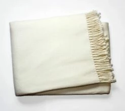 Solid Plush Cotton Blend Throw