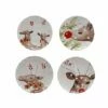 Deer Friends Dessert/Salad Plate, Set Of 4 -Nest Fine Gifts Sales Shop Deer Friends Salad Plates White