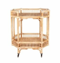Wren Rattan Bar Cart