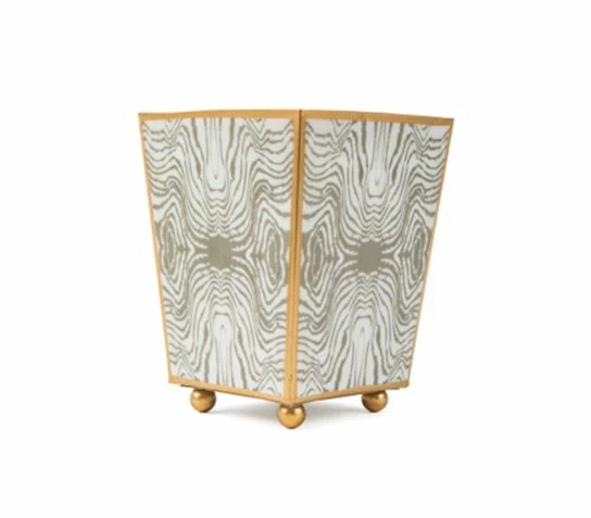 Faux Bois Enameled Cachepot 3 Faux Bois Enameled Cachepot