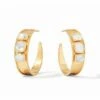 Julie Vos Savoy Statement Hoop 1 Julie Vos Savoy Statement Hoop -Nest Fine Gifts Sales Shop Julie Vos Savoy Statement Earring Clear Cryst