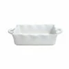 Ruffle Baker Medium -Nest Fine Gifts Sales Shop Ruffle Baker Medium White