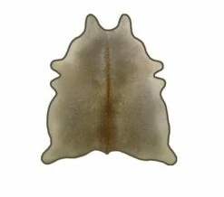 Gris Tan Leather Trimmed Hide