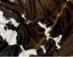 Brown White Regular Cowhide