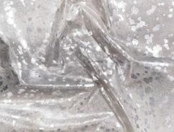 Gris Grey With Silver Cowhide