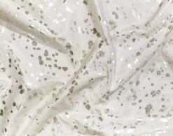 White With Gold Cowhide