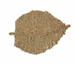Seagrass Leaf Placemats, Set Of 4
