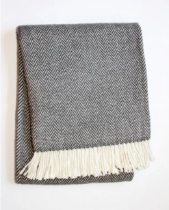 Herringbone Plush Throw 20 Herringbone Plush Throw -Nest Fine Gifts Sales Shop p 11511 ASI Herringbone Dark Grey